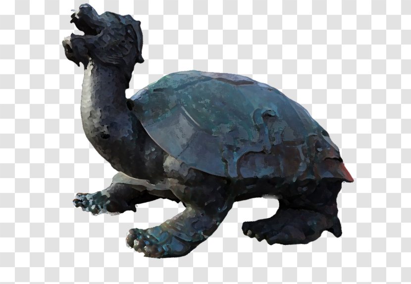 Turtle Reptile Sculpture Tortoise Statue - Terrestrial Animal - Tortoide Transparent PNG