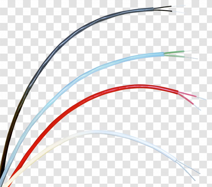 Electrical Cable Wire Close-up Angle Font - Sky - Heat Detector Transparent PNG