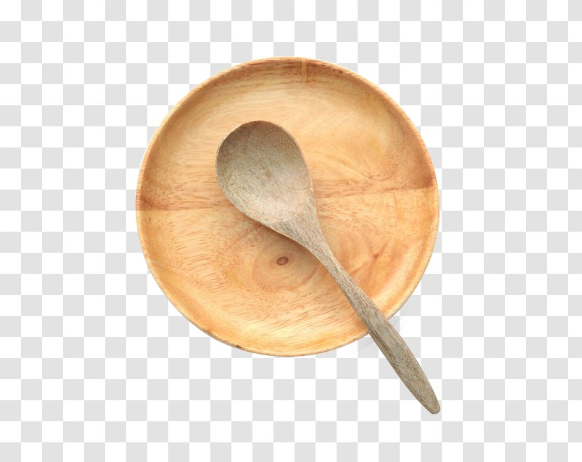 Wooden Spoon Tableware Plate - Dish Transparent PNG