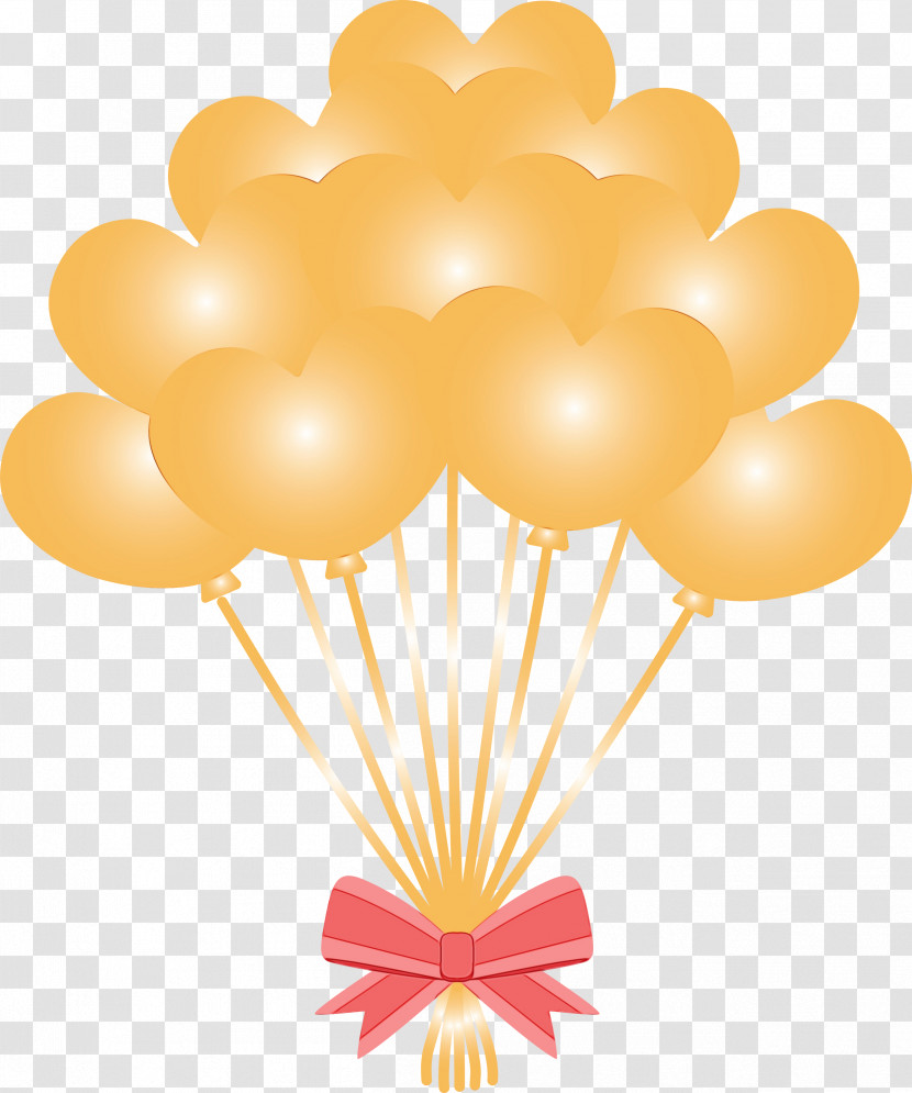 Balloon Party Supply Yellow Transparent PNG
