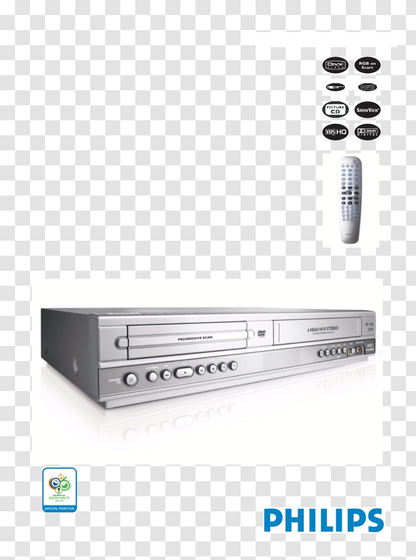 Philips 6000 Series PUS6162/05 Television VCRs VCR/DVD Combo - Progressive Scan Dvd Player Transparent PNG