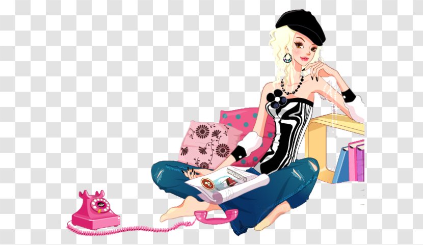 Cartoon Woman Female Illustrator Transparent PNG