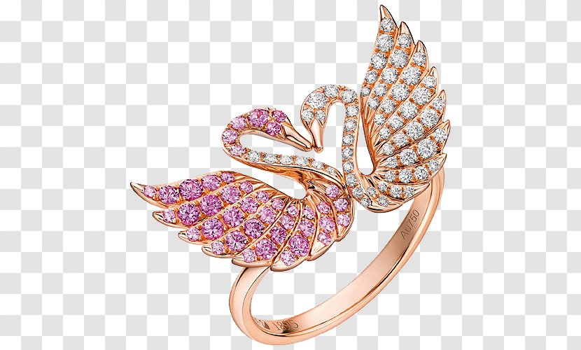 Cygnini Yaxiya Jewelry Ring Swarovski AG Jewellery - Color Swan Transparent PNG