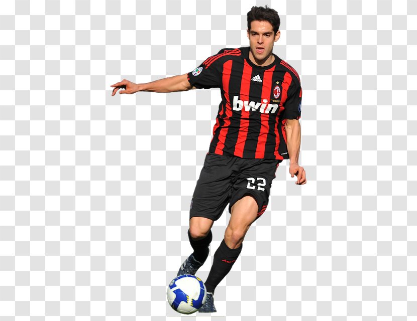 Kaká Jersey A.C. Milan Team Sport - Football Player - Kaka Brazil Transparent PNG