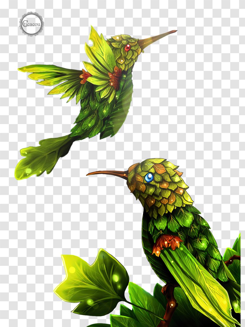 Hummingbird Rendering - Perico - Feuilles Transparent PNG
