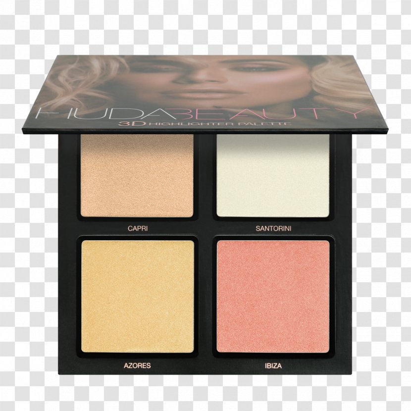 Highlighter Huda Beauty Desert Dusk Eyeshadow Palette Cosmetics Color - Eye Shadow Box Transparent PNG