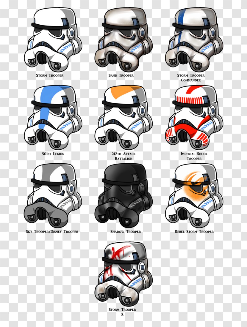 Clone Trooper Stormtrooper Wars Helmet Star - Sports Equipment Transparent PNG