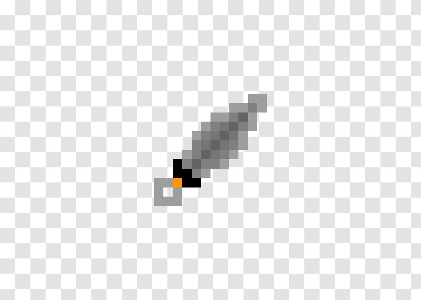 Drawing Pixel Art Sprite - Online And Offline - Throwing Knife Transparent PNG