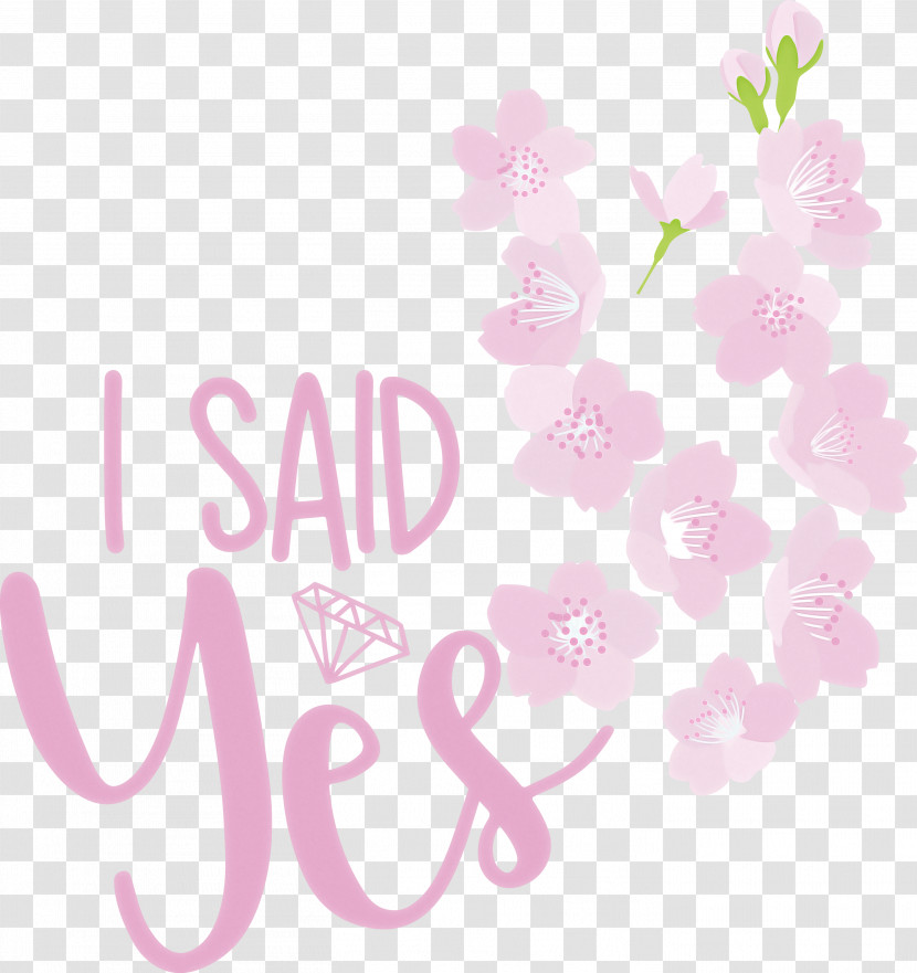 I Said Yes She Said Yes Wedding Transparent PNG