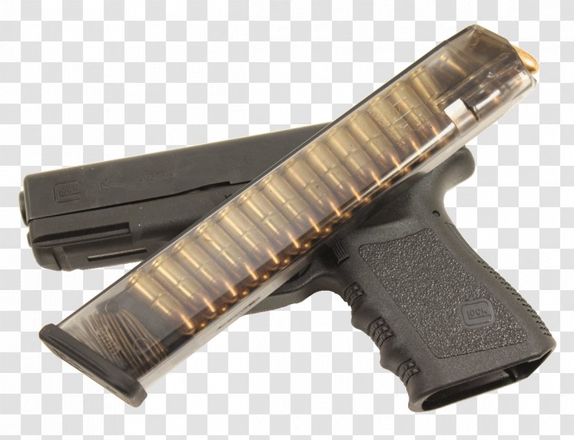 Magazine GLOCK 17 9×19mm Parabellum Firearm - Watercolor - Glock 30 Transparent PNG