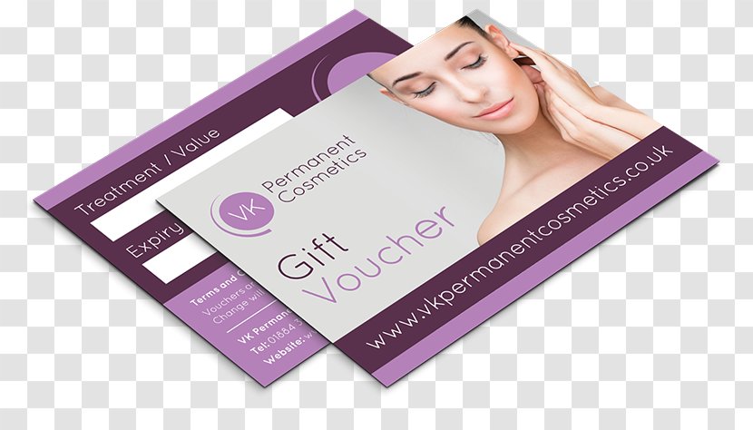 Purple Brand Hair Coloring Font Product - Gift Voucher Design Transparent PNG