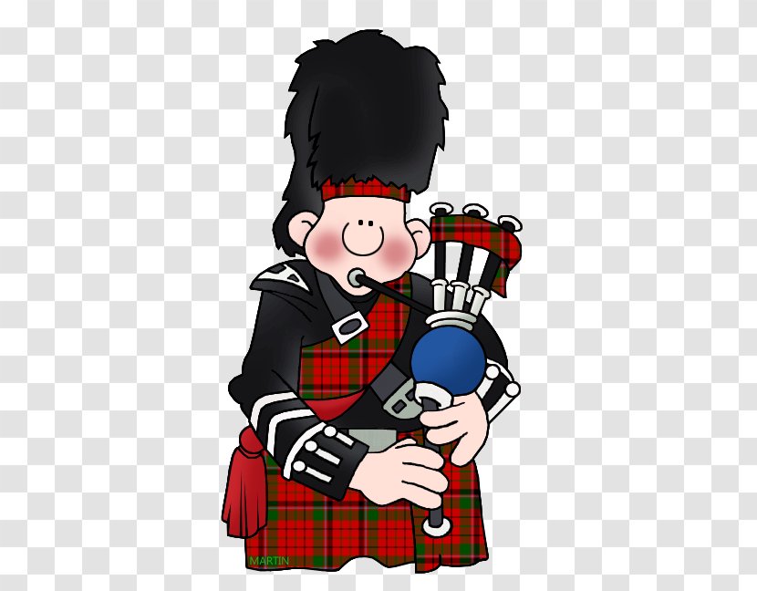 Bagpipes Scotland Drum Clip Art - Cartoon Transparent PNG