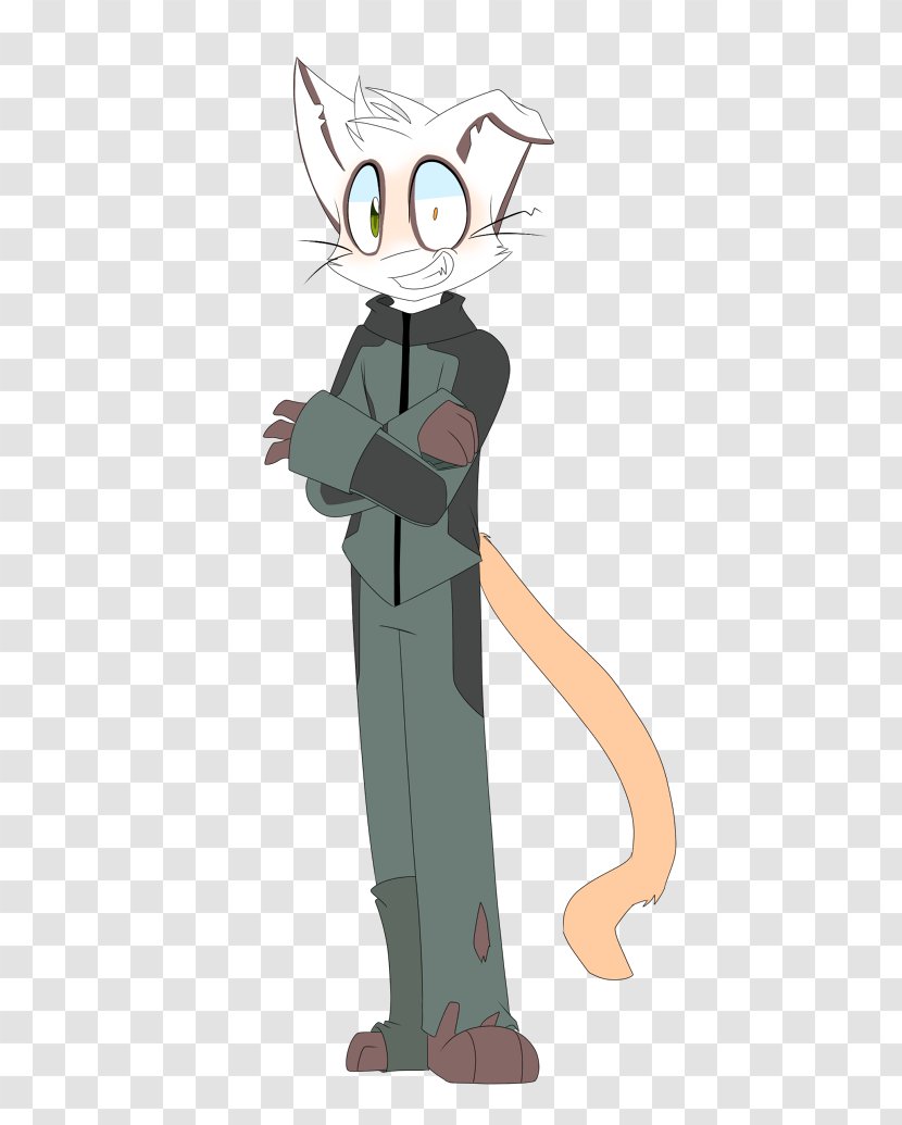 Cat Cartoon Tail Character - Flower Transparent PNG
