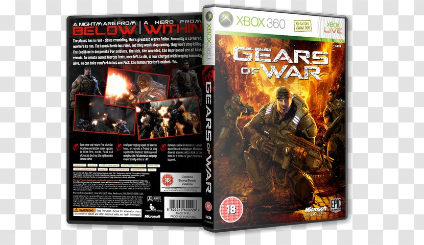 Xbox 360 Gears Of War PC Game Plakat Naukowy - Video Software - Judgment Transparent PNG