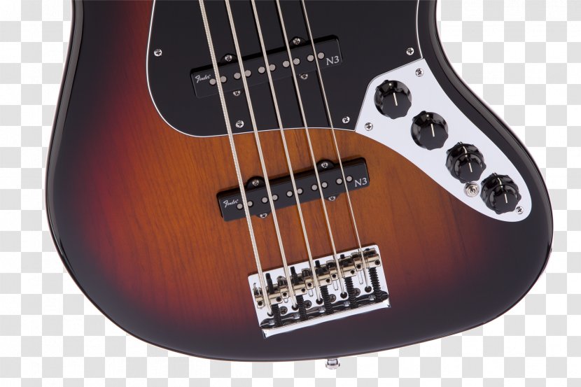 Bass Guitar Electric Fender Jazz Sunburst Squier - Flower Transparent PNG