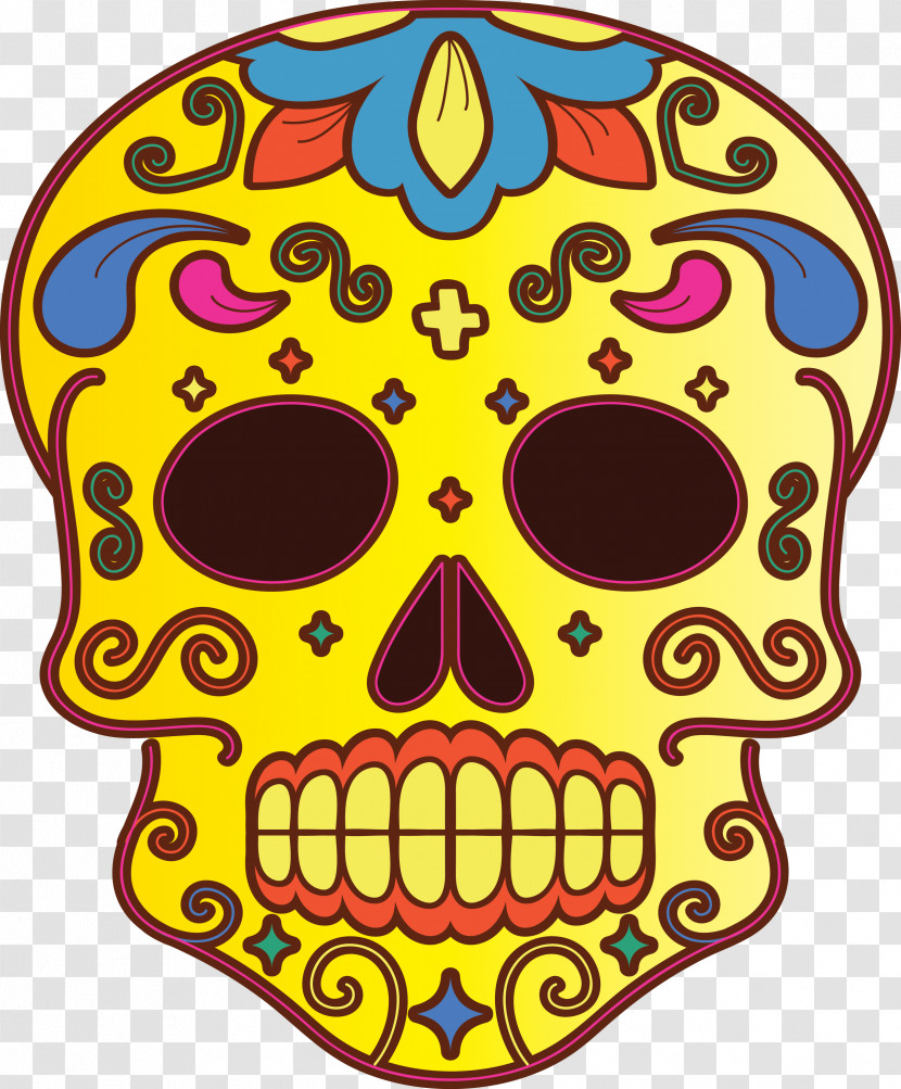 Day Of The Dead Día De Muertos Skull Transparent PNG