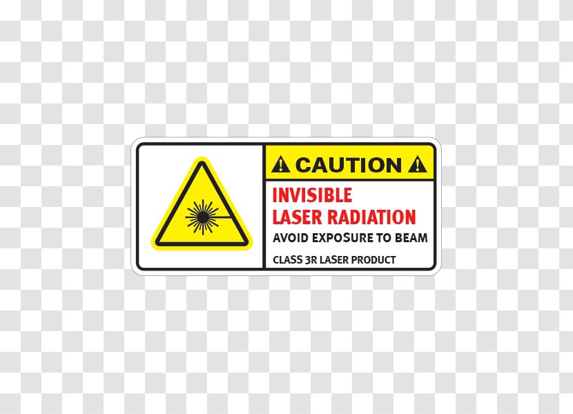 Laser Safety Warning Label Hazard - Light Exposure Transparent PNG