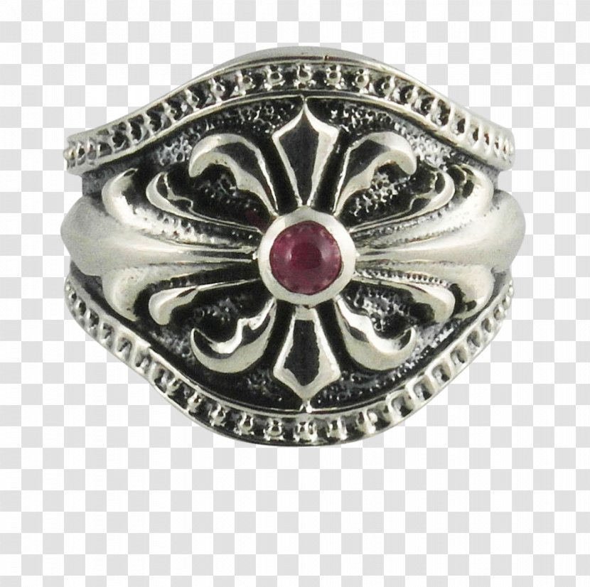 Ruby Ring Sterling Silver Gold - Larger Than Life - Warrior Shield Transparent PNG
