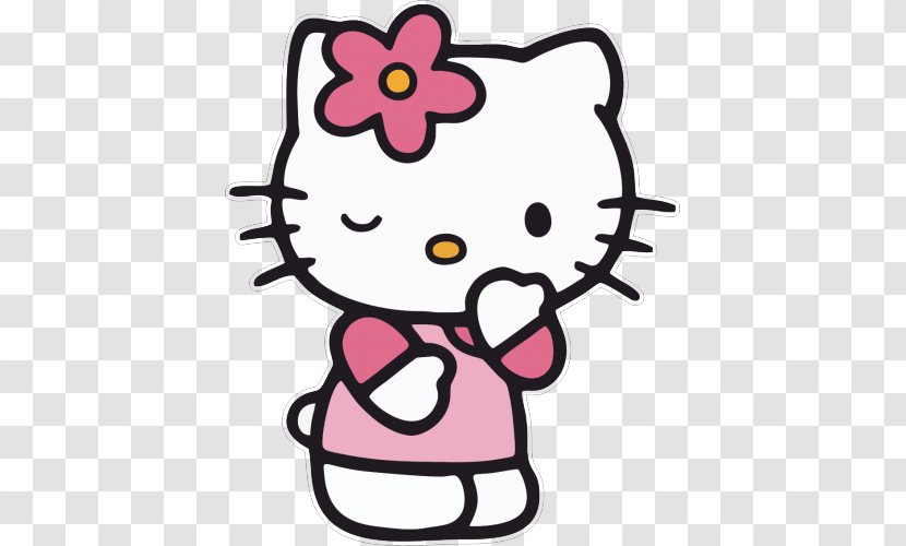Hello Kitty Cat Coloring Book Drawing - Heart Transparent PNG