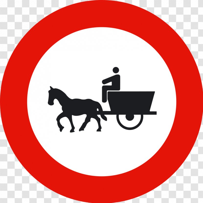 Horse-drawn Vehicle Carriage Horse And Buggy Traffic Sign Transparent PNG