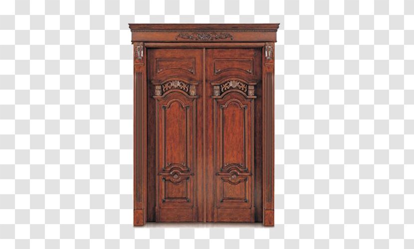 Red Wood Door - Antique - Dark Wooden Transparent PNG