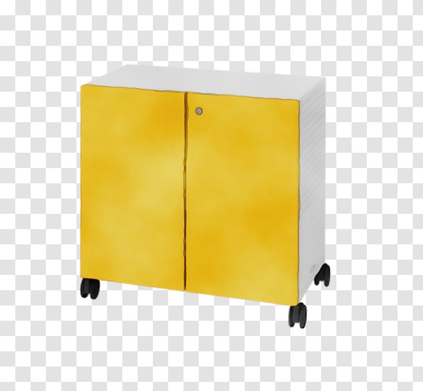 Classroom Cartoon - Yellow - Cupboard Sideboard Transparent PNG