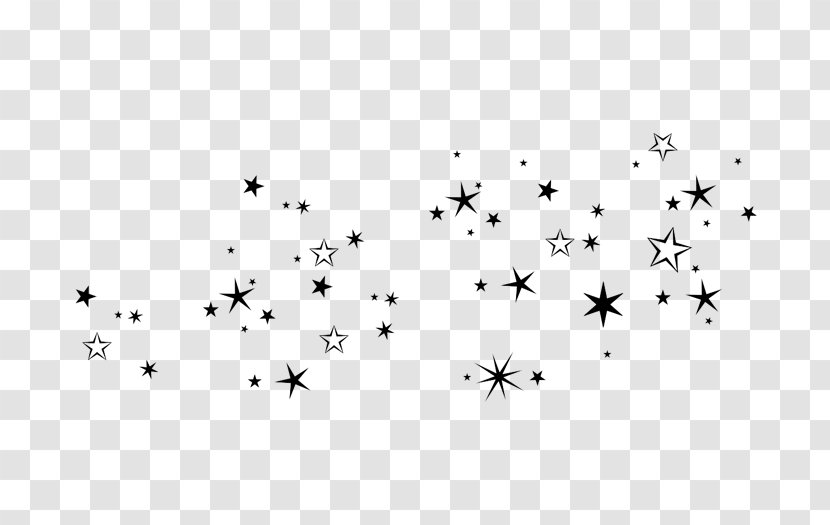 Sternenhimmel Star Wall Decal Christmas Sky - Monochrome - Sticker Transparent PNG