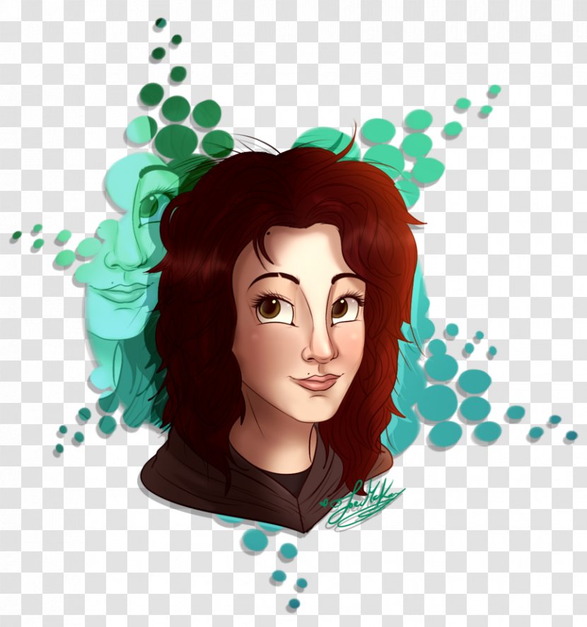 Hair Coloring Teal Clip Art - Brown Transparent PNG