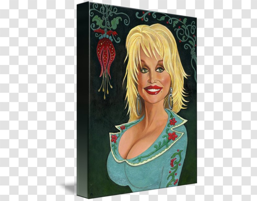 Dolly Parton Caricature Poster Portrait Transparent PNG