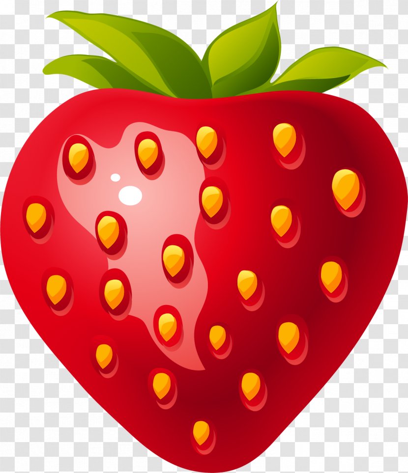 Strawberry Juice Auglis Fruit Icon - Food - Hand Painted Red Transparent PNG