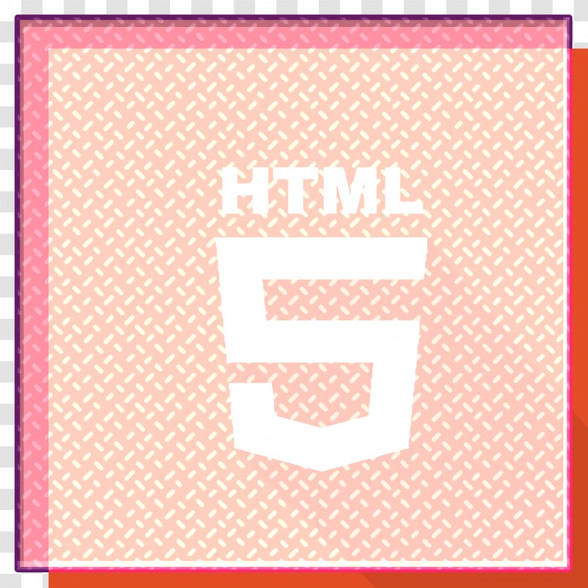 Front-end Icon Html Long Shadow - Rectangle - Magenta Transparent PNG