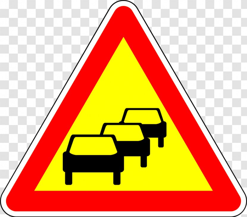 Traffic Sign Road Warning Clip Art - Royaltyfree - Congestion Transparent PNG