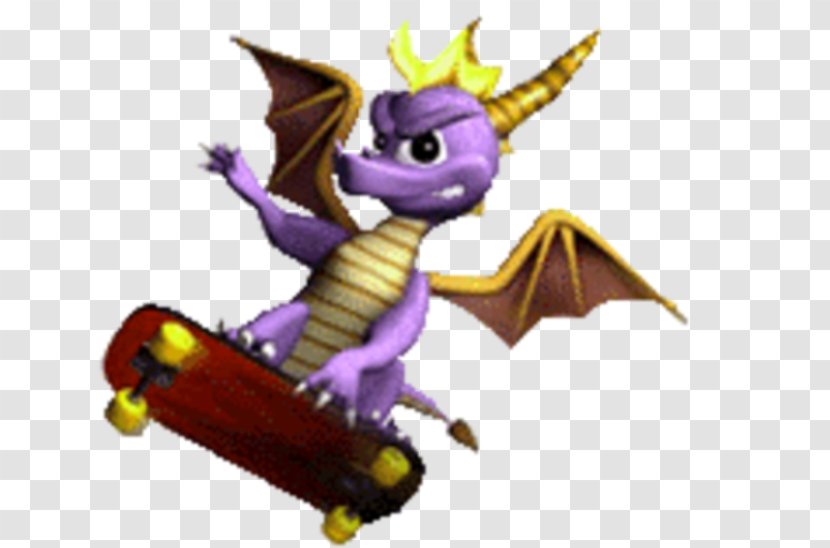 Spyro: Year Of The Dragon Spyro Video Game Skateboard - Activision Transparent PNG