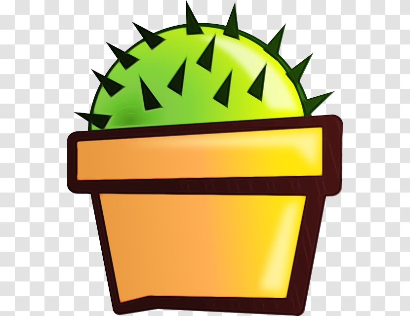 Cactus Cartoon - Drawing - Yellow Turbinicarpus Transparent PNG