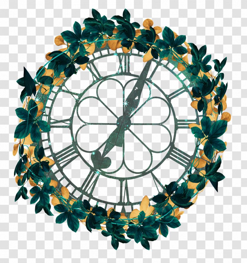 Picture Frame Clock Film Color - Teal Transparent PNG