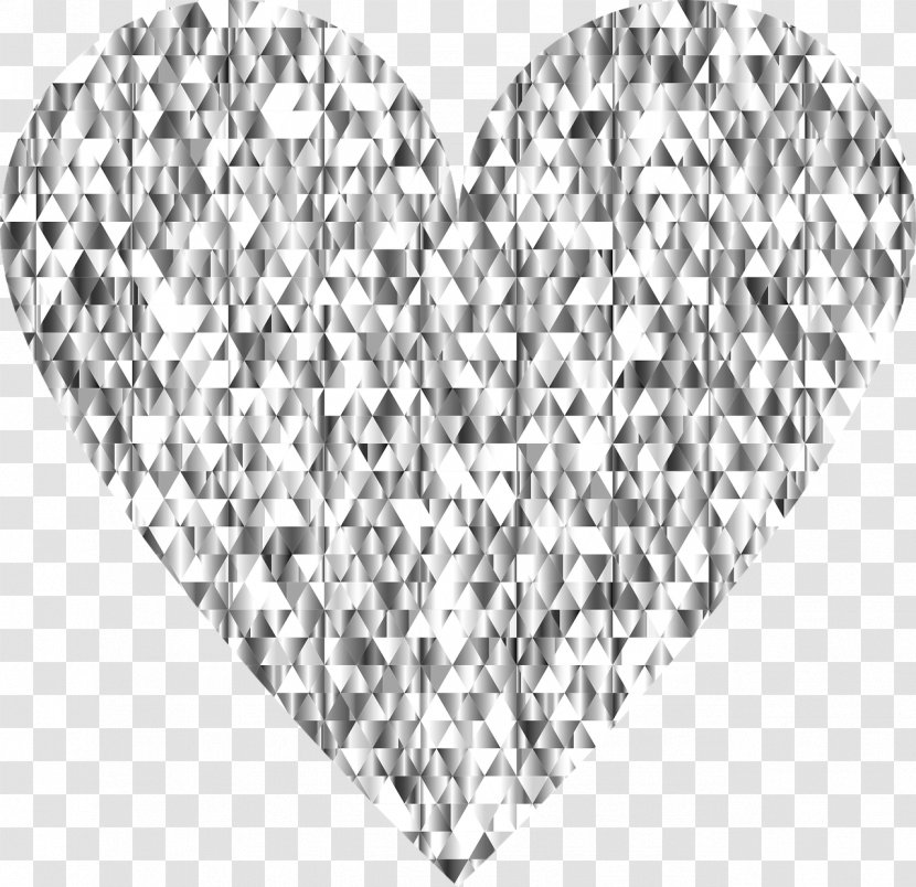 Diamond Heart Gemstone Clip Art - Cartoon - Heart-shaped Diamonds Transparent PNG
