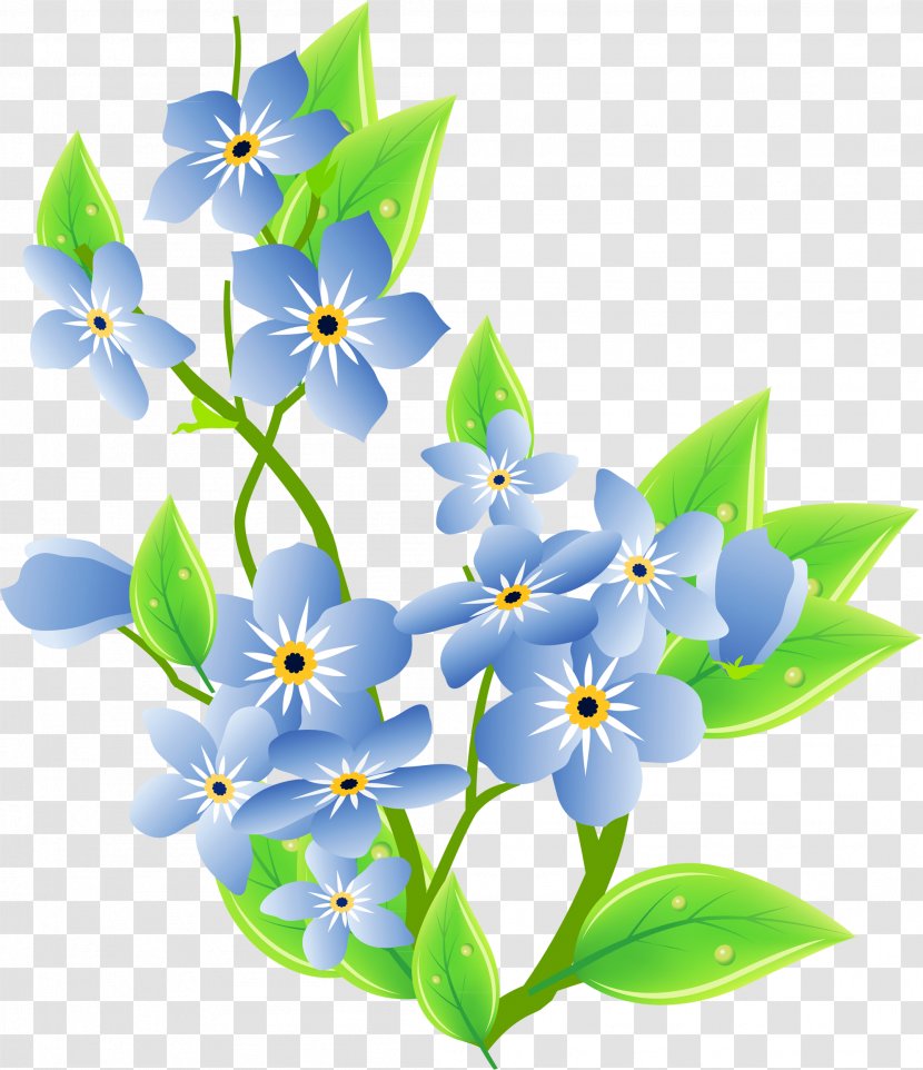 Flower Myosotis Sylvatica Stock Photography Tulip Clip Art - Seascape - Blue Transparent PNG