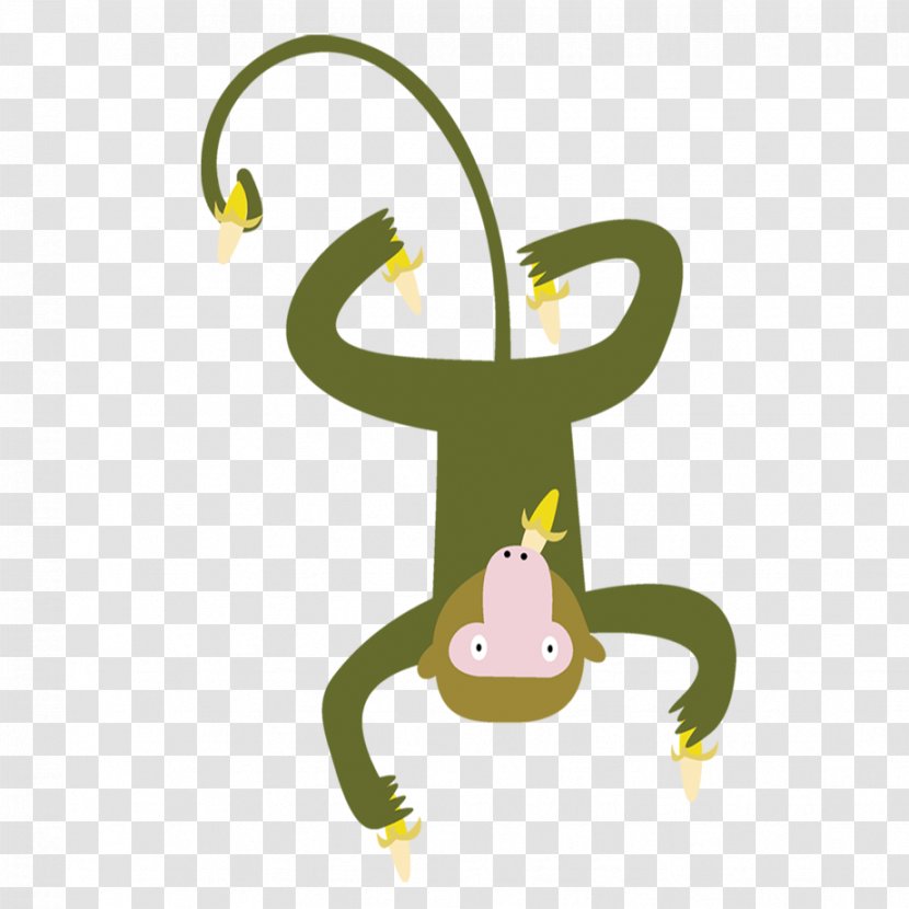 Cartoon Clip Art - Brand - Inverted Monkey Transparent PNG