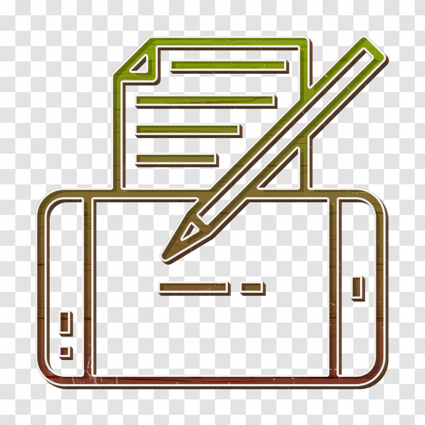 Book And Learning Icon Smartphone Icon Pencil Icon Transparent PNG