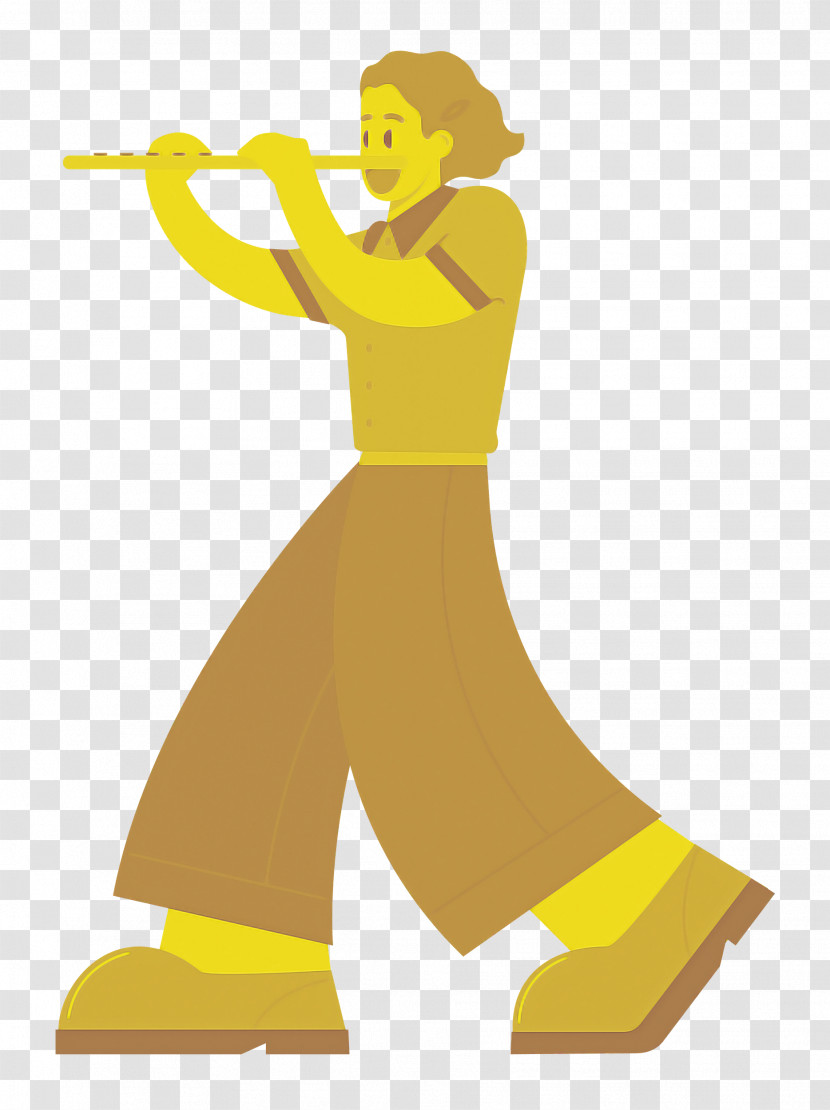 Playing The Flute Music Transparent PNG