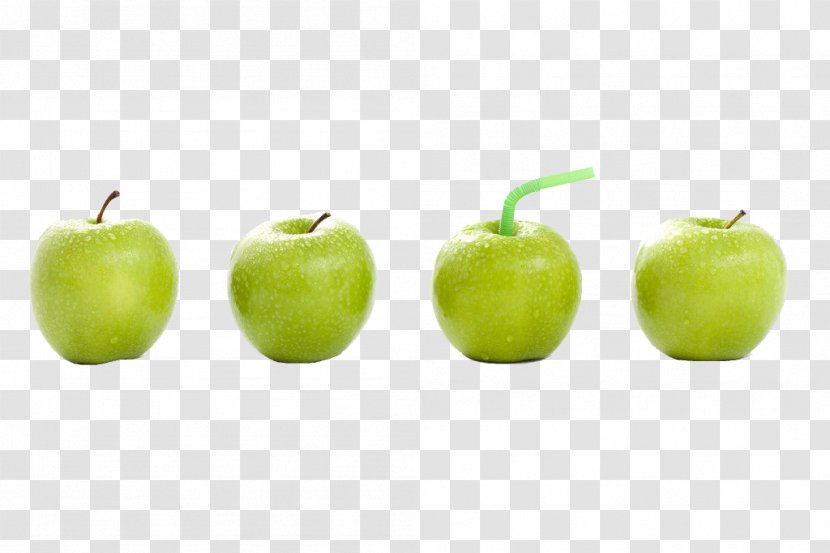 Juice Granny Smith Apple - Green Transparent PNG