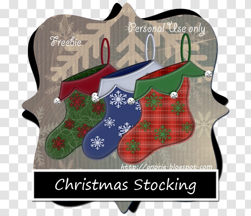 Christmas Ornament Tartan Stockings - Eve Transparent PNG