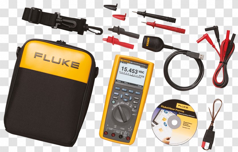 Fluke Corporation Digital Multimeter True RMS Converter Wireless - Measuring Instrument Transparent PNG