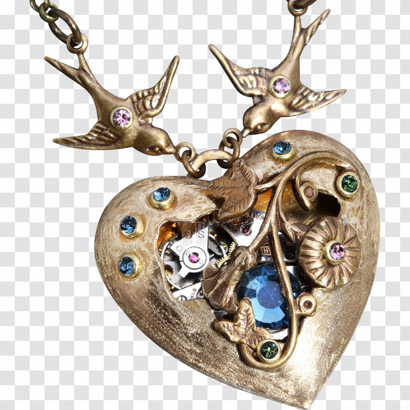Jewellery Charms & Pendants Necklace Steampunk Locket - Pearl - Gear Transparent PNG