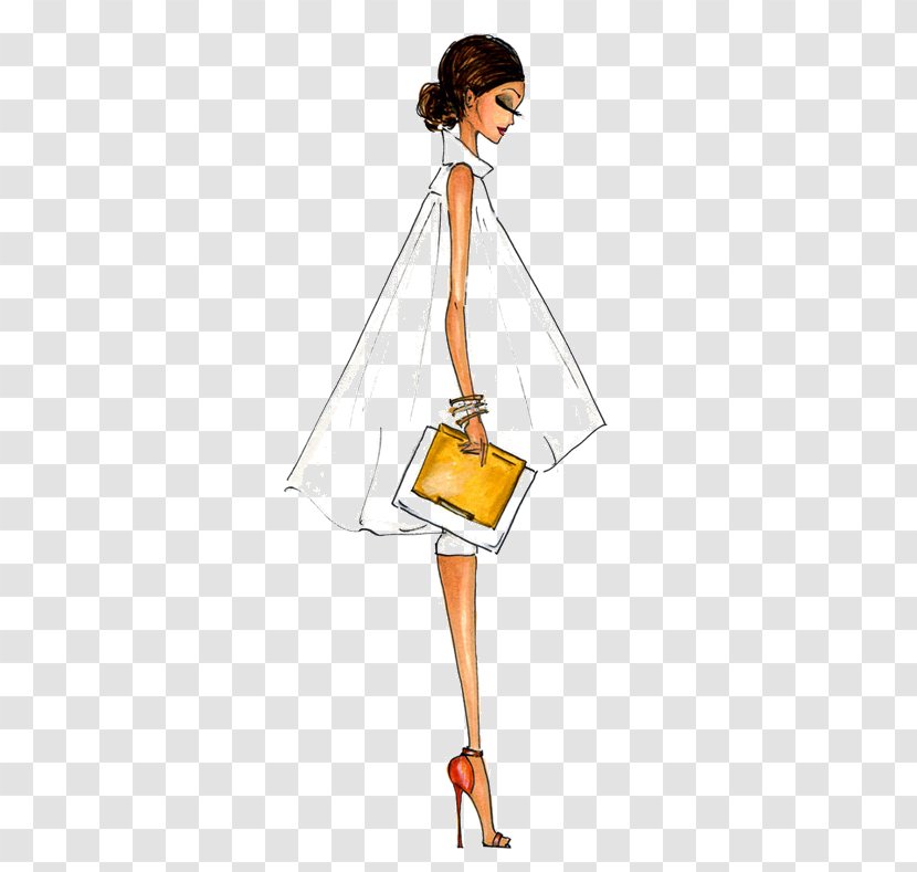 Drawing Fashion Illustration Sketch - Cartoon - Design Transparent PNG