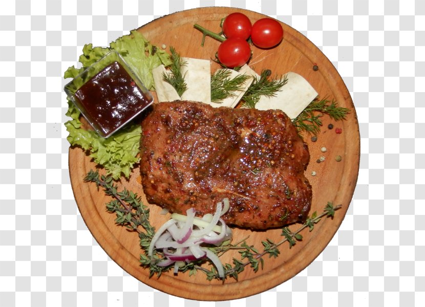 Shashlik Steak Ukrainian Cuisine Barbecue Khutoretsʹ Na Okolytsi - Garnish Transparent PNG