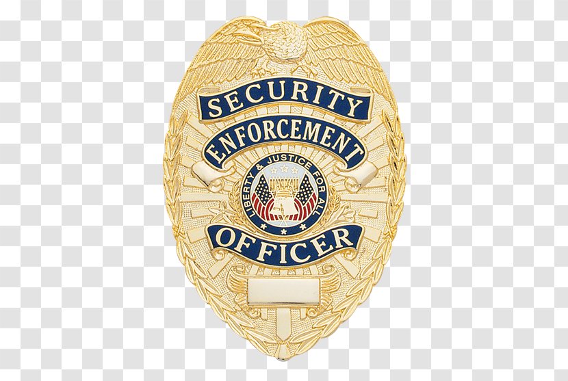 Badge Police Officer Repossession Law Enforcement - Security Guard Transparent PNG