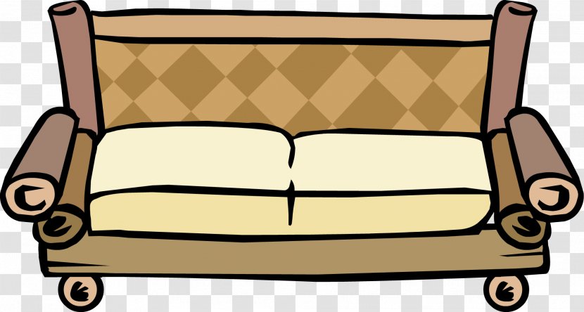 Club Penguin Table Couch Bamboo Clip Art - Automotive Design - Old Transparent PNG