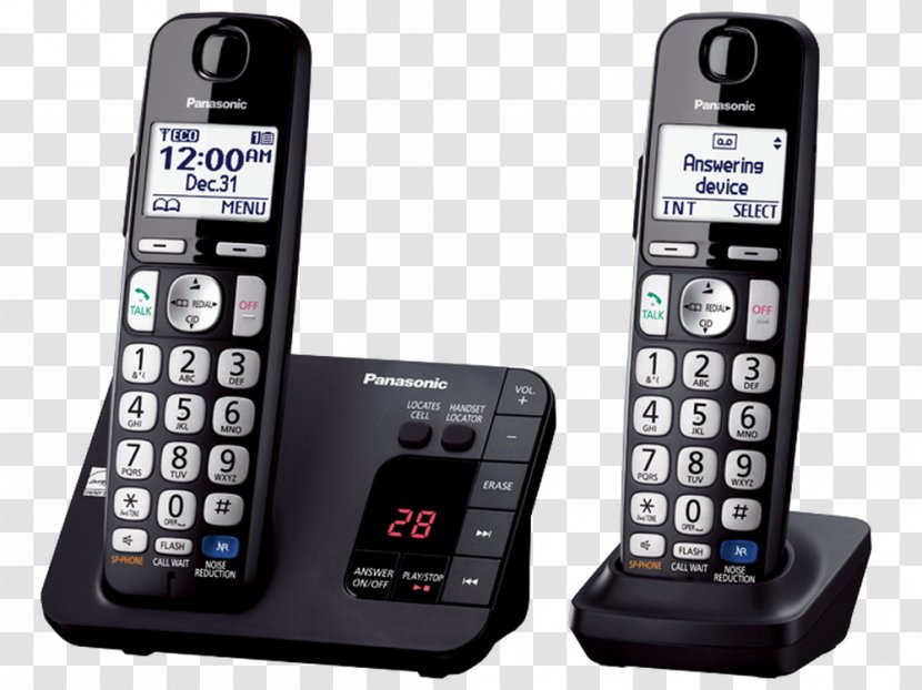 Cordless Telephone Digital Enhanced Telecommunications Handset Mobile Phones - Feature Phone Transparent PNG