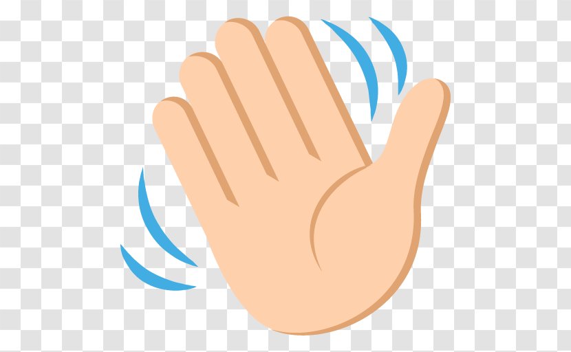 Hand-waving Wave Emoji Clip Art - Arm Transparent PNG